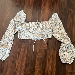 shein floral top in a size small